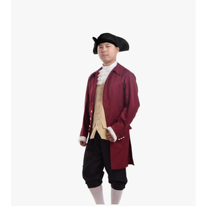 BLESSUME Rococo Men Colonial Costume Patriotic Adult Costume BLESSUME Rococo Men Colonial Costume Patriotic Adult Costume