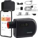Wi-Fi & Bluetooth BBQ Smoker Temperature Controller with Automatic Smoker Fan, INKBIRD ISC-027BW Grill Thermometer with 4 Probes for Big Green Egg, Kamado Joe, Primo, Vision Grill, Akorn Kamado, Weber