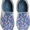 Disney Lilo and Stitch Lowtop Sneakers - Women Stitch Low Top Shoes Slipon Closure Cushioned Lightweight - Blue (Size 5 Adults)