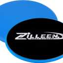ZILLEEN Exercise Sliders for Working Out Fitness Discs for Pilates Women Men, 2 Pack (Blue)