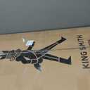 KINGSMITH Height Adjustable Mobile Standing Desk with 360 Swivel Casters, 28"-43" Pneumatic Rolling Desk with Storage Drawer, Perfect for Home Office, Bedroom, Living Room, Dark Walnut