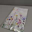 Spring Floral Party Tablecloth, 2 Pack Wildflower 54 x 108 Inch Tablecloth for Party Decorations, Butterfly Rectangular Table Cover, Disposable Plastic Table Cloth for Birthday and Celebration Event