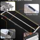 Portable Wheelchair Ramp 8FT, Seamless Non-Slip Aluminum Ramps for Wheelchairs for Home, Handicap Wheelchair Ramps for Home Steps, Aluminum Loading Dock Plates
