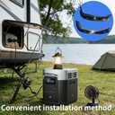 2-Pack Fixed Mounting Bracket Compatible with Delta 2 MAX Power Station, Anti-Slip Base for Caravan, Boat, Home
