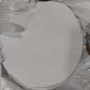 SS114 Elongated Toilet Seat Compatible with TOTO SS113/SS154/SS224/SS204, Soft Close Elongated Toilet Seat, Traditional Toilet Seat Replacement with Toilet Bolts and Nut - Cotton White
