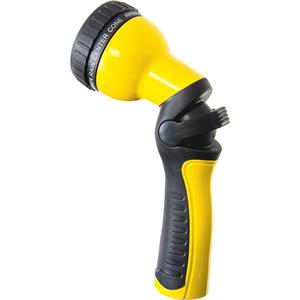 Dramm One Touch Revolution 9 Pattern Spray Gun with Thumb Control Water Flow, Perfect for Water Restricted Areas when Watering Plants, Pots, Baskets, Vegetables, Yellow