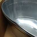 Large 6-Gallon Galvanized Tin Beverage Tub, 20x14x10 inches (Pack of 2)