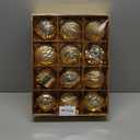 Hollyone 4 Inch Christmas Ball Ornaments 12Pcs Christmas Tree Balls Ornaments Colored Shatterproof Christmas Ornaments for Xmas Tree Decor for Holiday Party Wreath Home Decor (Champagne, 100mm)