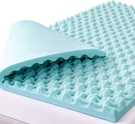 DMI 3-Inch Foam Mattress Topper, Egg Crate Foam Pad, Mattress Pad and Bed Topper for Support, Air Circulation, Pressure Relief and Weight Distribution, Twin Size, 33 x 72 x 3