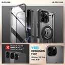 SUPCASE for iPhone 16 Pro Max Case with Stand (UBPro Mag), [Support MagSafe] [Built-in Screen Protector & Belt Clip] [Military-Grade Protection] Magnetic Phone Case for iPhone 16 Pro Max 6.9'', Black