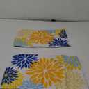 DFXSZ Yellow Blue Flower Pillow Covers 12x20 Inch Set of 2 Outdoor Throw Pillows Outdoor Waterproof Decor for Living Room Sofa Patio Funiture Garden Floral Polyester Pillow Covers 002J12
