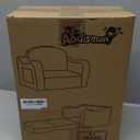 aodisman Thick Comfy Toddler Chair and Couch for Kids,2-in-1 Soft Plush Fold Out Sofa for Children,Convertible Couch to Lounger for Toddler (Gray Dinosaur)