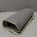 Nuanchu 2 Pcs Pastel Christmas Gingerbread Kitchen Rugs Floor Doormat Merry Christmas Welcome Non Slip Floor Mats for Indoor Outdoor Bathroom Kitchen Decor, 17 x 30 Inch and 17 x 47 Inch