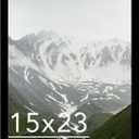 15x23 Picture Frame Black for Wall Mounting, Horizontal and Vertical Formats for Wall Hanging, Wood 15x23 Frame, Black, 1 Pack