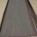 SMILOOL Bullnose Carpet Stair Treads Non Slip for Wooden Steps Indoor, 9.5" x 35" 14 Pieces, Extra Wide Bull Nose Carpet Runners for Wood Stairs, Step Covers, Stair Tread Rugs, Washable, Brown