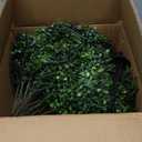 Quirlory Dense Leafy Artificial Boxwood Topiary Ball Trees 24 Inch, Set of 2 Fake Plants Outdoor with Ground Spike, UV Resistant Faux Boxwood Bushes for Garden Patio Front Porch Decor