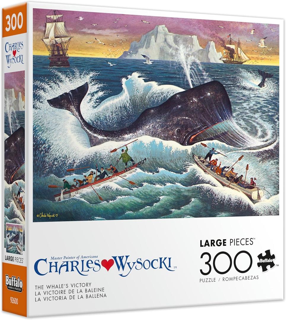 Buffalo Games Jigsaw Puzzle - 300 Pieces, 21.25 x 15 in, Multicolor - Oversized Pieces for Easy Grip & Adult Jigsaw Puzzles - Bonus Reference Poster & 300 Count Puzzles for Adults