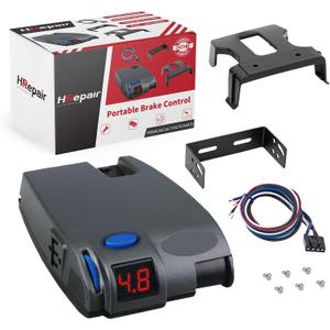 Universal Trailer Brake Controller for Trailers with 1-3 Axles Compatible with Ford GM Chevy Dodge RAM Toyota Jeep etc. Replacement 90160 Primus IQ Brake Controller