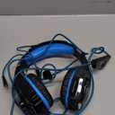 BENGOO G9000 Stereo Gaming Headset for PS4 PC Xbox One PS5 Controller, Noise Cancelling Over Ear Headphones with Mic, LED Light, 7.1 Surround Sound, Soft Memory Earmuffs for Nintendo Xbox Series X|S (Blue)