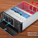 Rosewill 4U Server Chassis 11 Bay Server Case 8X 3.5 + 3X 5.25 HDD, ATX, Rackmount Server Case, Include Front 2X 120mm Fans Rear 2X 80mm Fans Metal Rack Mount Computer Case 21" Deep, RSV-R4000U