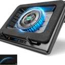 llano Gaming Laptop Cooler, Laptop Cooling Pad Stand with 5.5inch External Cooling Fan, Fast Cooling Computer Laptop 15.6-21in, Adjustable Speed, Touch Control, 3-Port USB A, A Mouse Pad Included