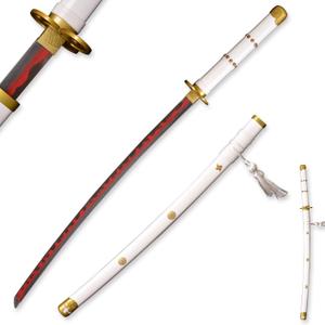 41 inches & 51inchs Zoro Katana Real Metal Anime Cosplay Sword, Stainless Steel,Yama Enma/Trafalgar Law/Luffy Kitetsu/shusui/wado ichimonji