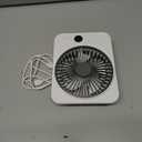 Magnetic Cruise Fan, 6.8" Small Portable Cruise Fan Rechargeable Battery Powered, Magnetically Hangs from Stateroom Ceilings and Walls, 5-Speed Quiet Cooling, Cruise Essentials 2025, White