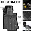 AOMSAZTO Automotive Floor Mats for 2020 2021 2022 2023 2024 2025 2026 Cadillac CT5 / CT5 V-Series, Heavy Duty TPE All Weather Protection Car Floor Mats, Full Set Rubber Floor Liners, Car Mats