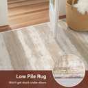 Simple Modern Vintage, Area Rug Machine Washable,Soft Floor Carpet Non Slip Non for Living Room Bedroom Home Decor Aesthetic (Beige/4x6) (Khaki)