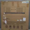 Cumbor 34" Extra Tall No Bottom Bar Baby Gate for Stairs, Wall Mounted Dog Gate Indoor for Larger Pets, Expandable 29.2-43" Safety Gate for Doorways, Wide Walk Thru Door for Easy Access (White)