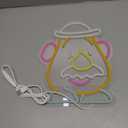 Potato Head Inspired Neon Sign, Cute Cartoon LED Neon Light for Kids Room Decor, USB Powered Wall Decor for Story Fans, Gift for Boys Girls Birthday Party