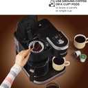 Keurig K-Duo Single Serve K-Cup Pod & Carafe Coffee Maker, with Multiple Brew Sizes, 60oz Removable Reservoir, Programmable Auto Brew Carafe, Black