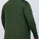 Real Essentials 3 Pack: Men’s Big & Tall Long Sleeve Dry-Fit Crew Neck T-Shirt - Gym Workout Athletic Running Tee (Green, XXXL)