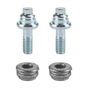 3/8" Side Post Battery Terminal Bolts, 2 Pack Standard Battery Post Extender Stud Connector Kit with 1.6" Long Bolt and Spacer, Universal Replacement for Cars, RVs, Ships