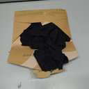 SHARICCA Womens Seamless Thongs No Show Underwear Soft Ribbed Invisible Panties Wave Edge Multi Pack (3X-Large, 7p04 - All Black)