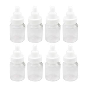 Baby Shower Favor - 36 Pack Mini Milk Bottle Party Favor Gift Bag Boxes 1.5" x 3.5" - Baby Shower Candy Jar (White)