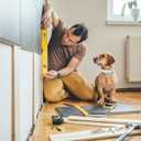 Leather Dog Collar with Bell and Star Studs, Dog Collars for Small Medium Large Dogs Collar for Female Male Dogs (XS: 7 1/2 - 10 1/2 in, Blue)