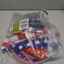 128pcs 4th of July Independence Day Party Supplies Set,Patriotic Theme Kit for Independence & Election Day Decorations,Includes Plates, Napkins, Forks,Knifves,Banner, Tablecloth Serve 25