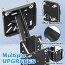 Trailer Spare Tire Mount Bracket, Heavy Duty Spare Tire Carrier Mount for Boat and RV, Fits 5 & 6 & 8 Lugs Wheels on 4.5'',4.75'',5.0",5.32",5.5",6.5",6.7",7.1" or 7.9" Bolt Patterns 160 Lbs