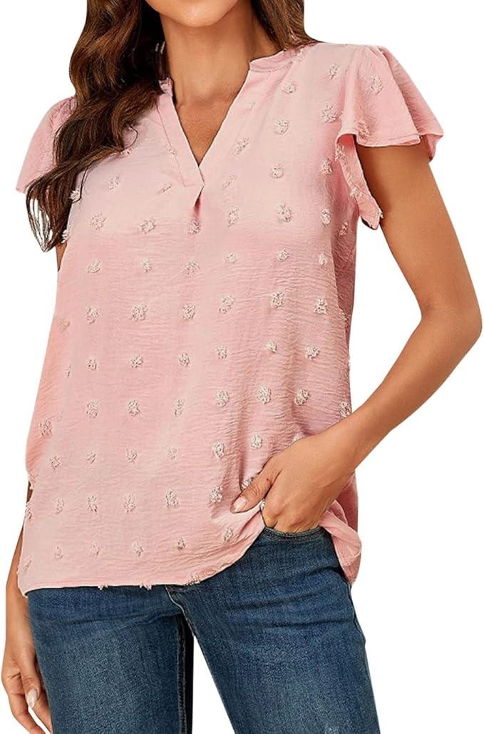 Tops For Women Elegant Shirt For Office And Work Casual Tops For Women, Size Medium