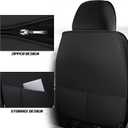 Car Seat Covers for Nissan Rogue 2008-2026, Premium Nappa Leather, Waterproof, Anti-Slip, Full Coverage, Airbag Compatible, Breathable, All-Weather, Easy Install (5 Seats, Black&Coffee)