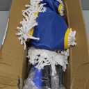 KeFanta 36" Commercial Dust Mops for Floor Cleaning,Industrial Dry Mop with Heavy Duty Long Handle,Large Cotton Reusable Mop Head,for Hardwood,Tile,Concrete,Laminate,Garage Floors(Blue)