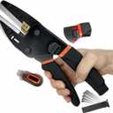 Upgraded Multipurpose Heavy Duty Scissors - Advanced All-Purpose Utility Industrial Scissors with Enhanced Safety, Ergonomics, and Cutting Performance Black