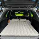 Canodoky SUV Air Mattress, Inflatable Car Mattress Bottle and Phone Holder Thickened Flocking & PVC Surface Car Bed with Electric Air Pump Travel Mattress for Camping Road Trip (Grey)
 44x66 In