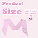 Newborn Swaddle Sash, Soft Cotton Bow Decorative Strap for Swaddles, Adorable Maternity Bow Sash, 70x5.5 Inch, Pink Stripes