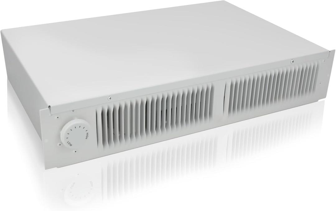 Upgraded 112 Electric Kickspace Wall Heater with thermostat, 120/240V 1500W