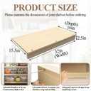 Wire Shelf Covers, 4Pcs Wire Rack Covers for Pantry, Wood Pantry Shelf Cover for Wire Shelving Closet Kitchen Bathroom (32" Wx16 Dx2.6 H)