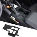 Fgtagtal Center Console Panel Silicone Storage Box Fit for Toyota Land Cruiser 250 Prado J250 LC250 2024 2025 Car Seat Gap Storage Box Wireless Charging Silicone Protective Pad Accessories (Black)