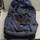 Bagenerous 110L/140L Expandable Soft-Sided Foldable Duffle Bag with 2 Rubber Wheels,Packable 32 Rolling Carry-On with Multi-Pockets & Compartments,Navy Blue