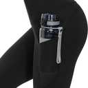 THE GYM PEOPLE Thick High Waist Yoga Pants with Pockets, Tummy Control Workout Running Yoga Leggings for Women (Black, M)